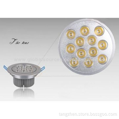 12W high power LED recessed ceiling spotlights, energy-saving lamps indoor lighting shop